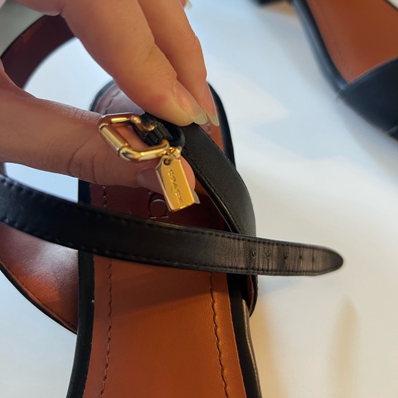 Coach Black Ida Sandal Sz 9 - Picture 5 of 5